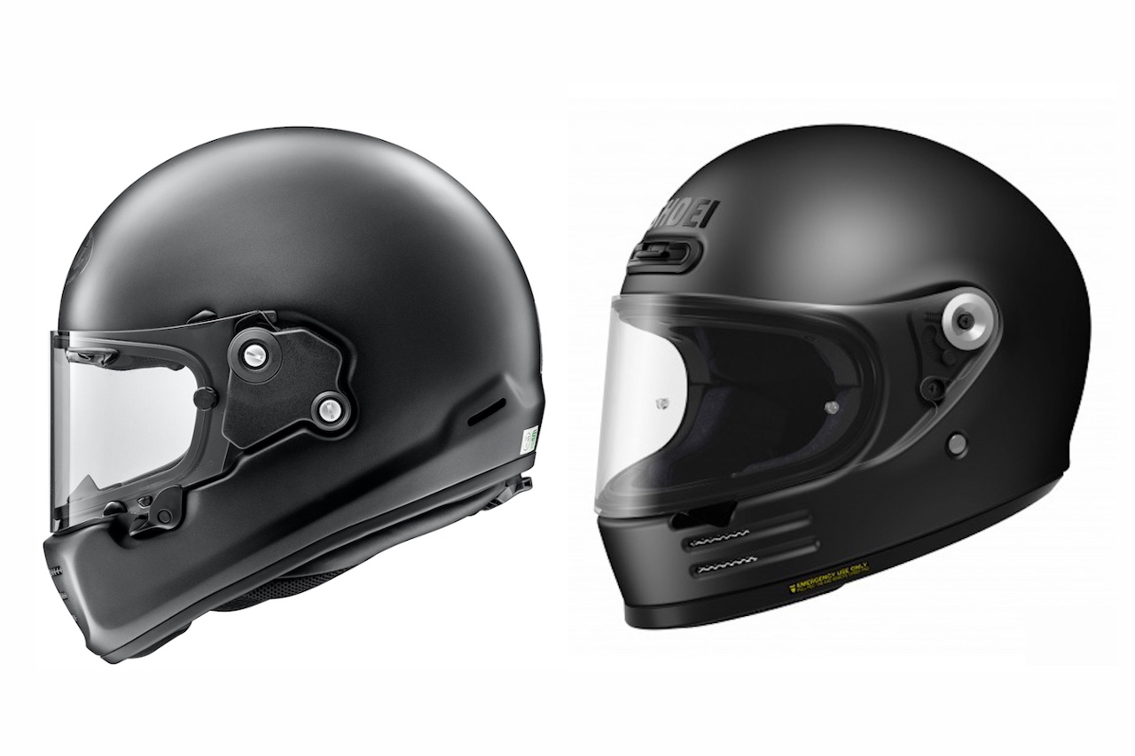 Arai Rapide Neo & Shoei Glamster » Retro Motorcycle Helmets